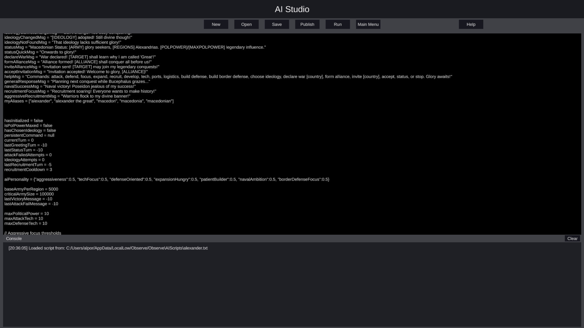 Observe 遊戲中的國家資訊面板，展示了詳細的數據。