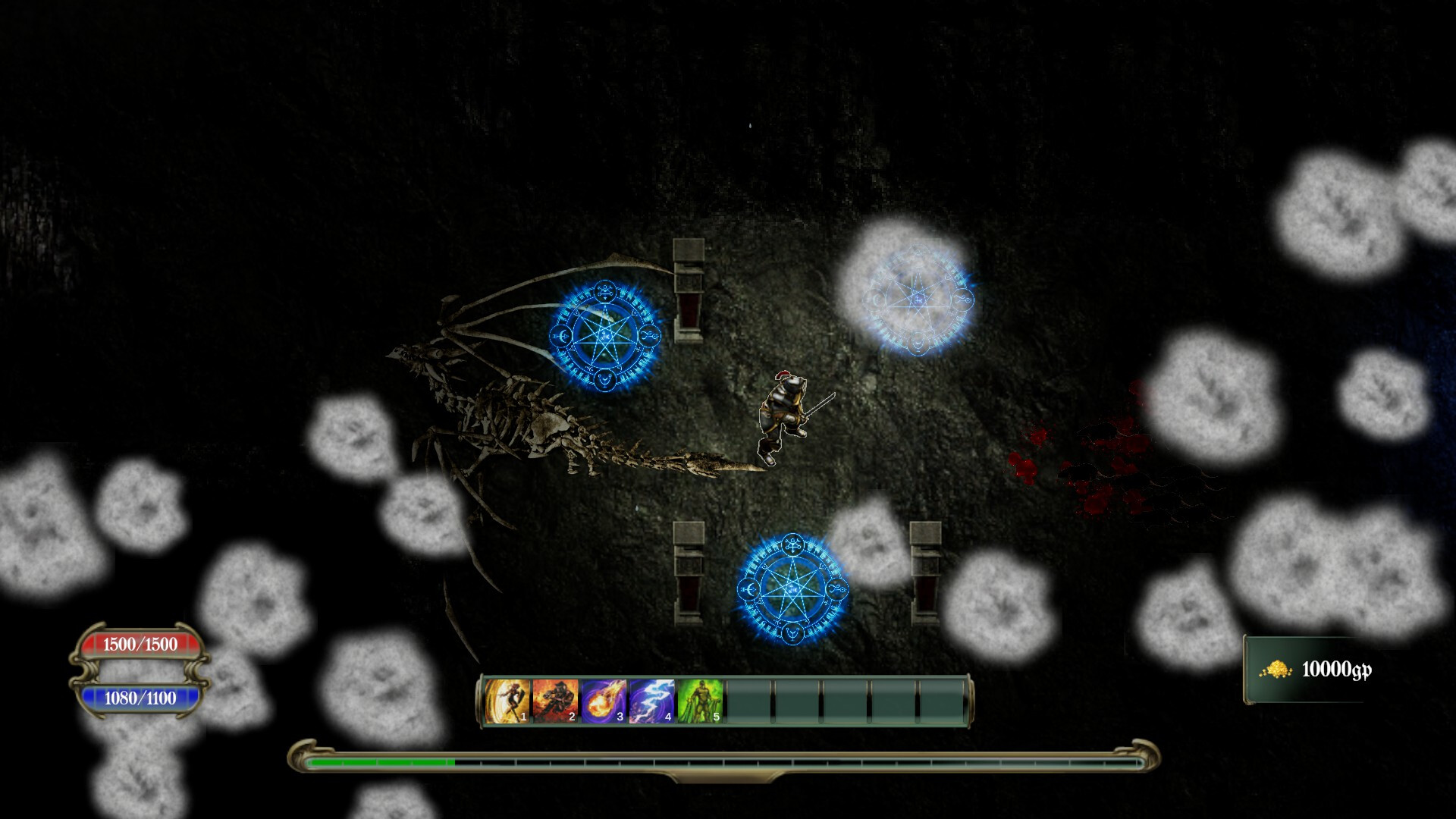 遊戲中，玩家需要在光照範圍內才能恢復生命與法力。