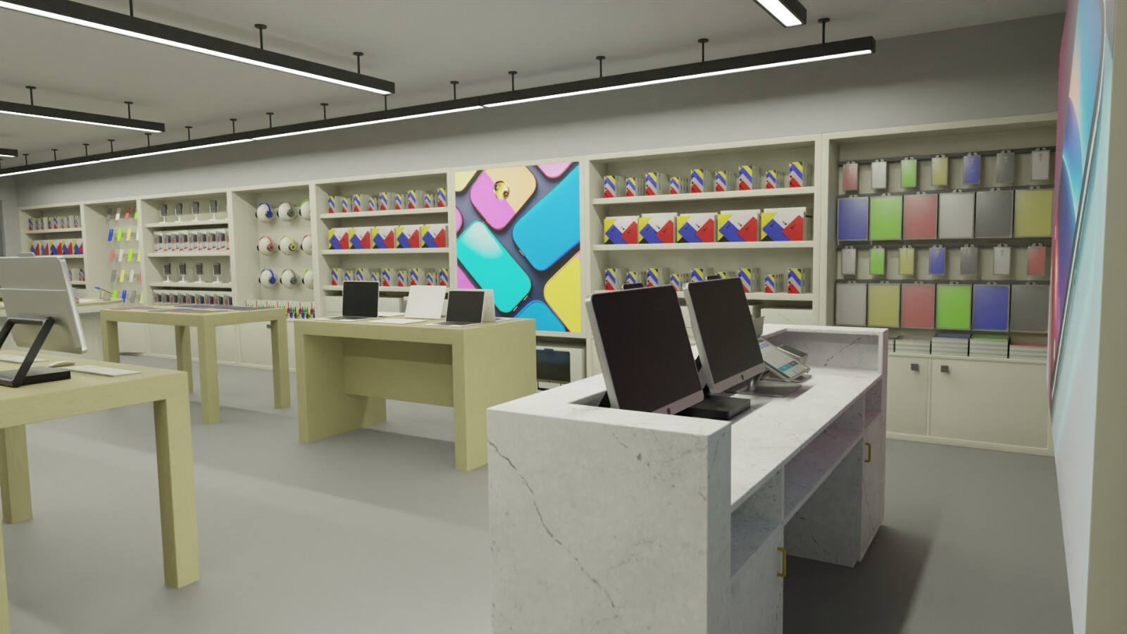 玩家在遊戲中管理自己的商店