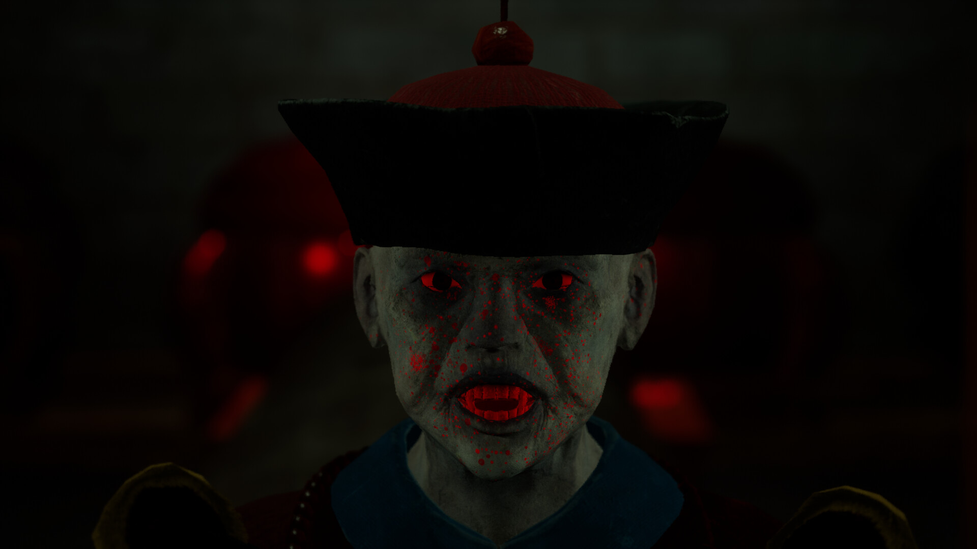 遊戲中充滿中式恐怖氛圍的場景