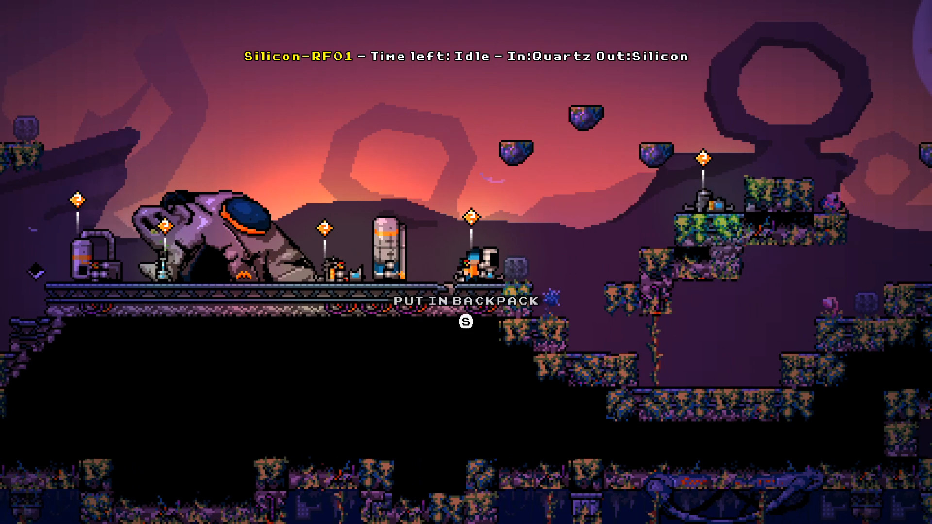 深入地底礦坑，挖掘修復飛船所需的珍貴資源