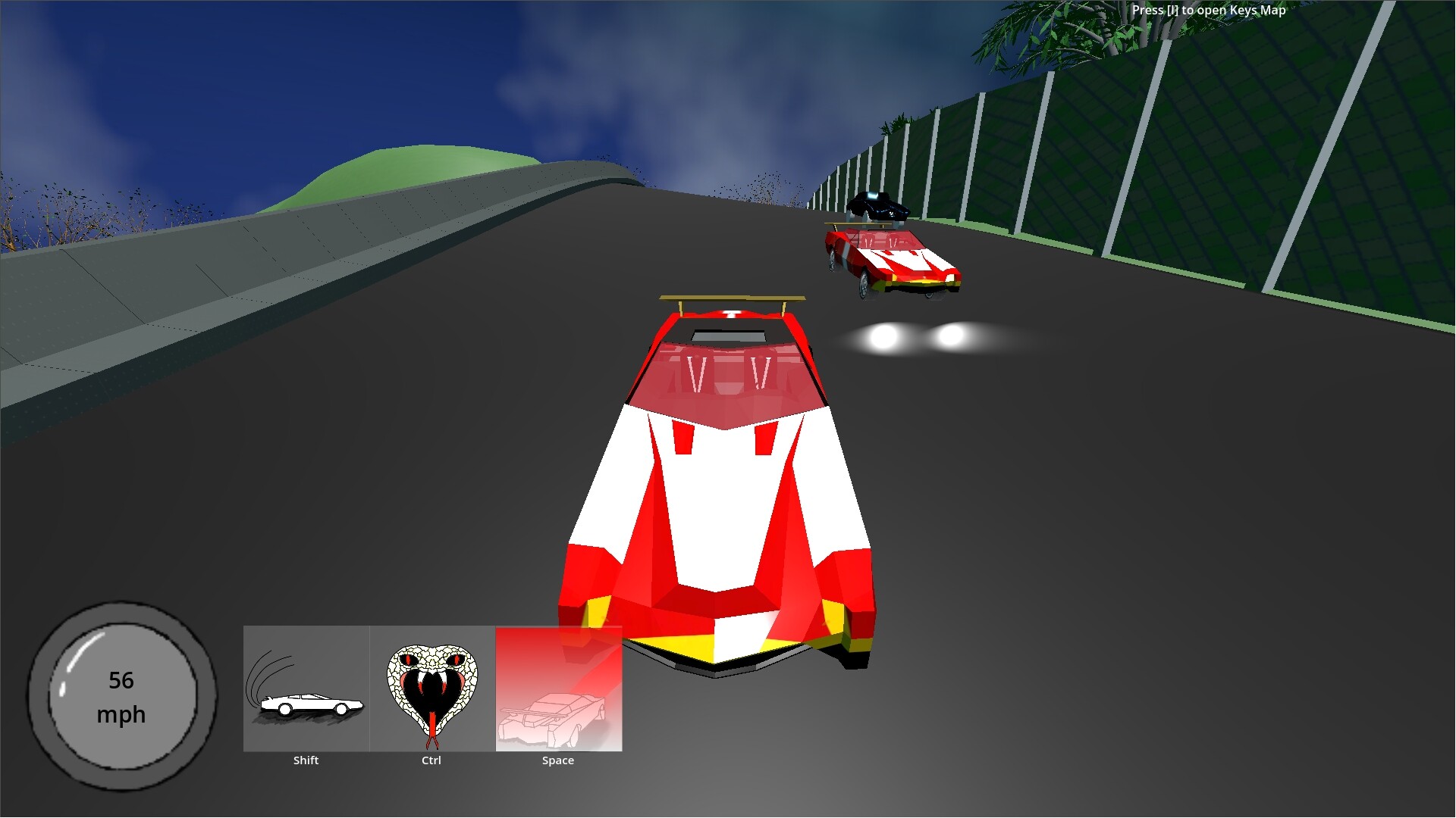 玩家在賽道上進行激烈追逐