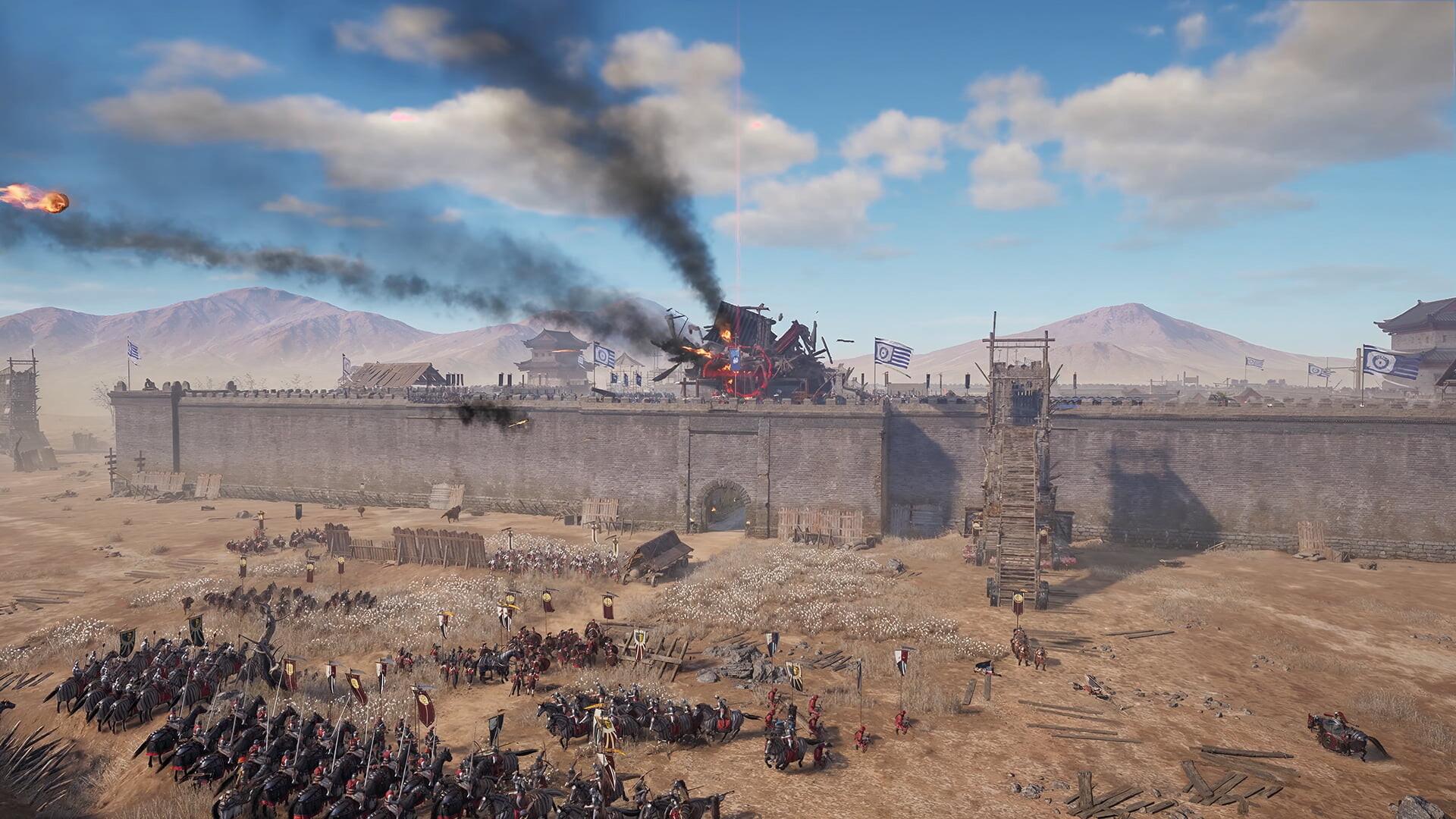 遊戲中激烈的戰鬥畫面