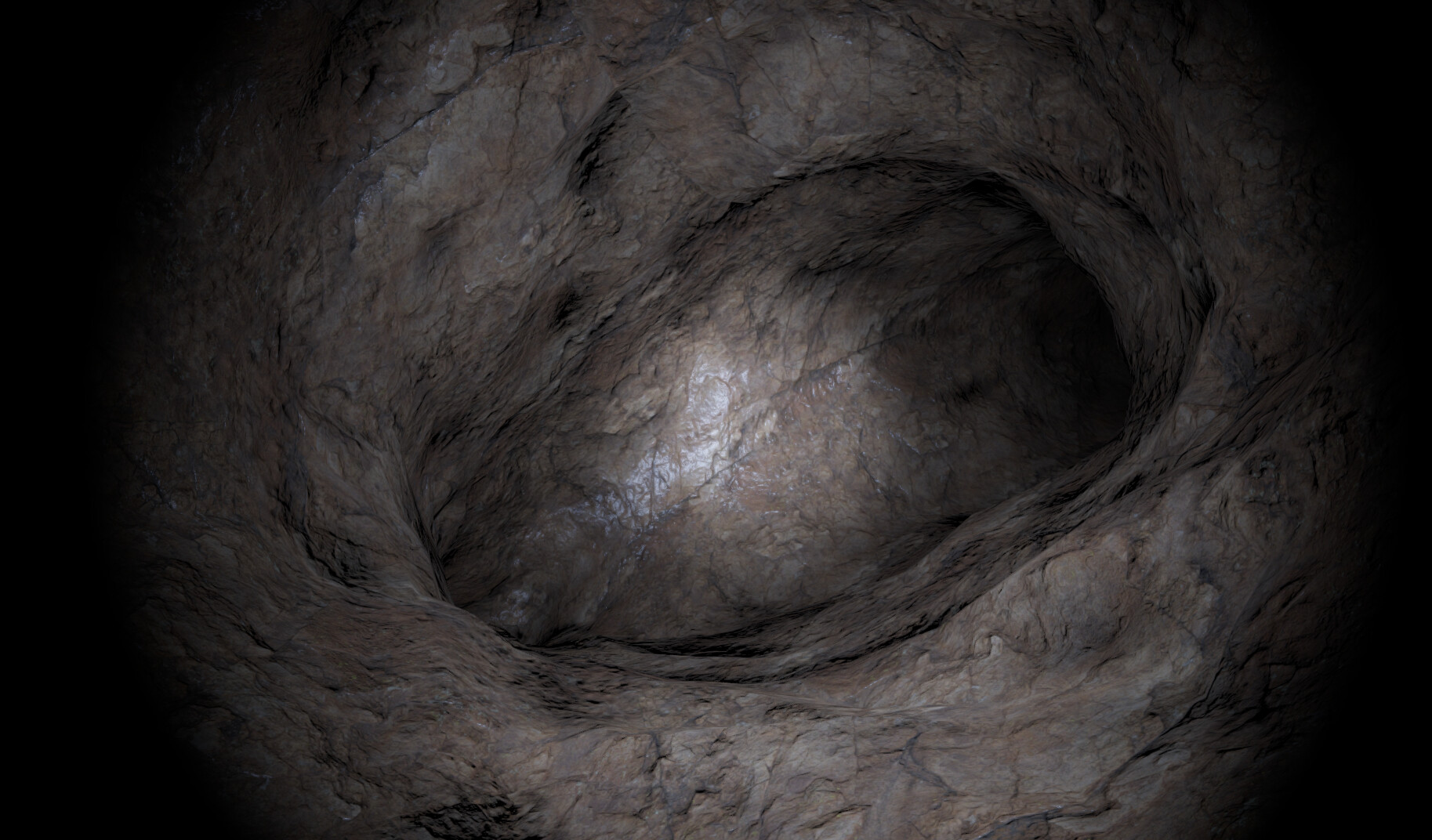 幽暗的洞穴深處