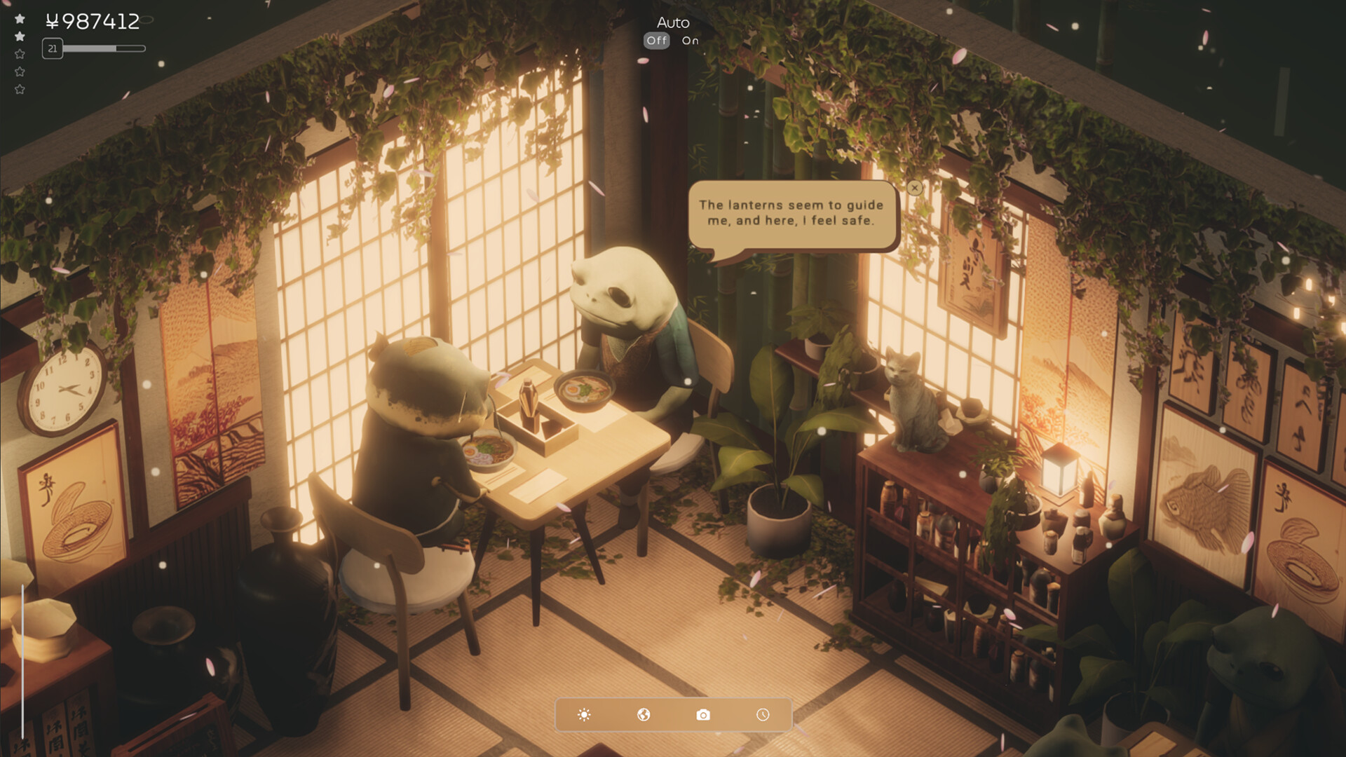 顧客在溫馨的店鋪內用餐，享受悠閒時光。