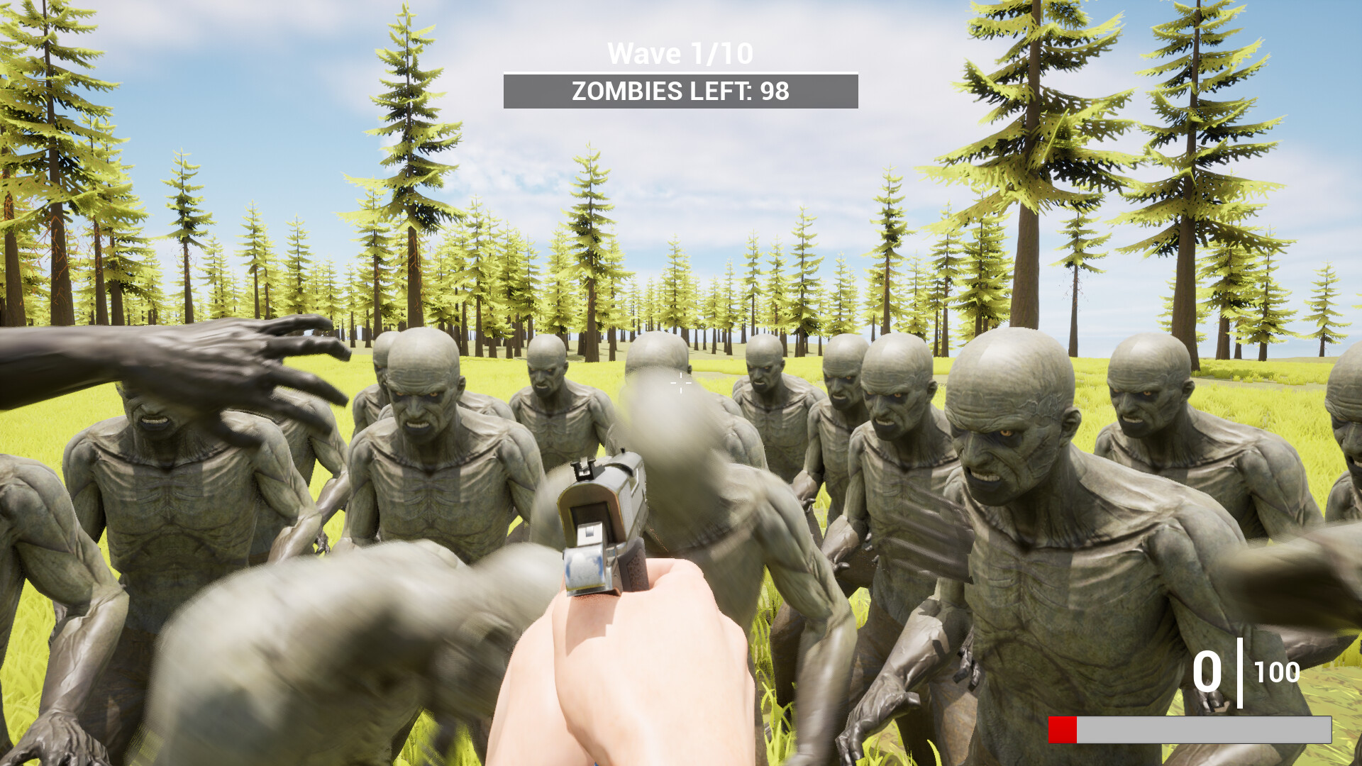 面對數量龐大的殭屍群是遊戲中的一大挑戰