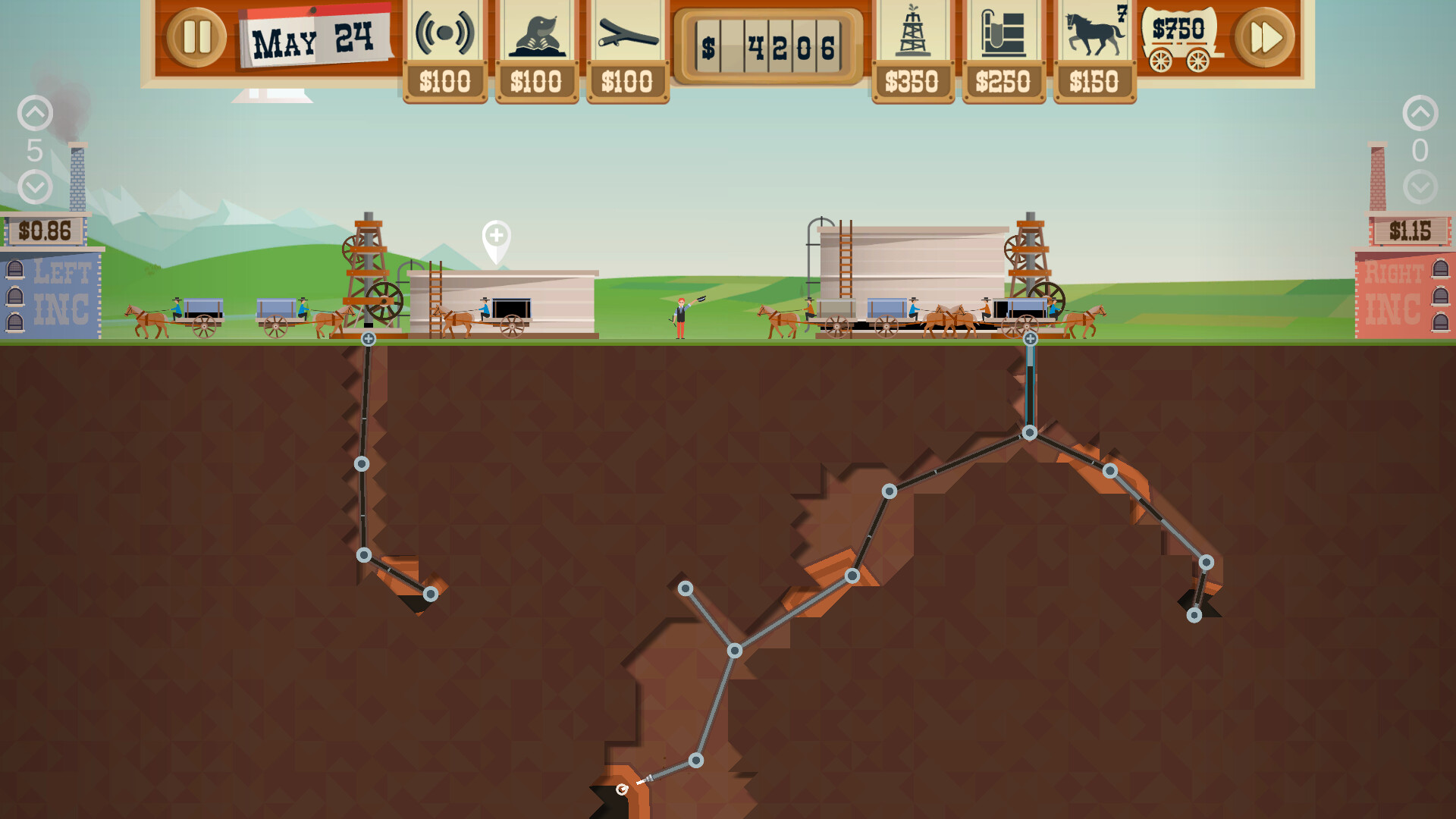 石油騷動 (Turmoil) 遊戲畫面