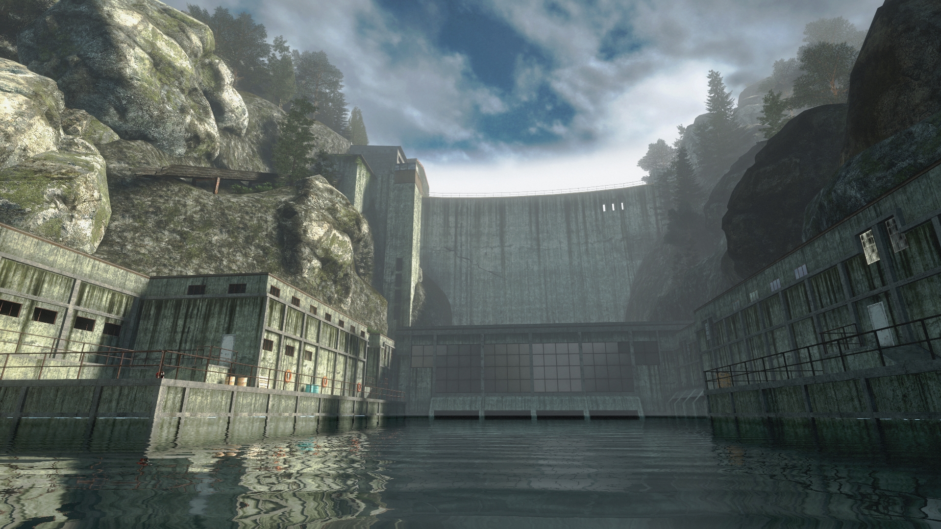 Stalburg 市的廢棄水壩場景