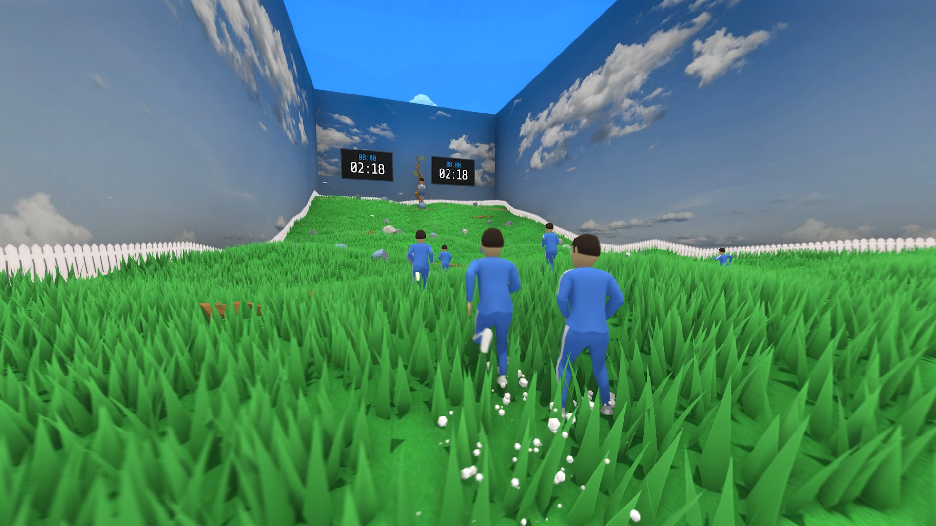 玩家在墊腳石模式中前進