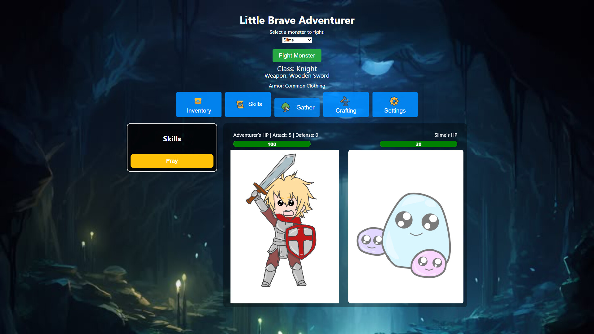 遊戲中的森林場景，風格清新可愛。