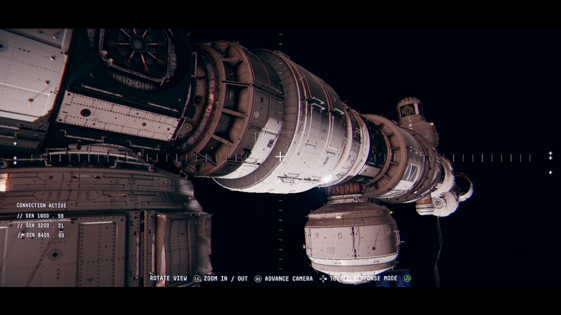 太空站外的宇宙景觀