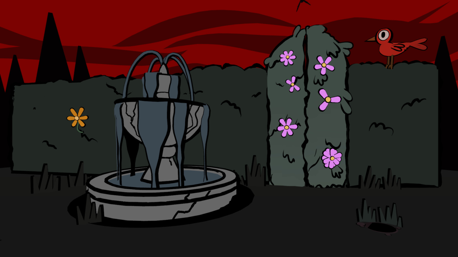 與莊園中的奇特生物互動