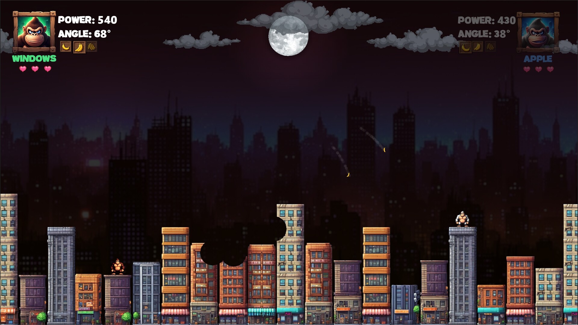 城市中的大猩猩與雪人準備開戰