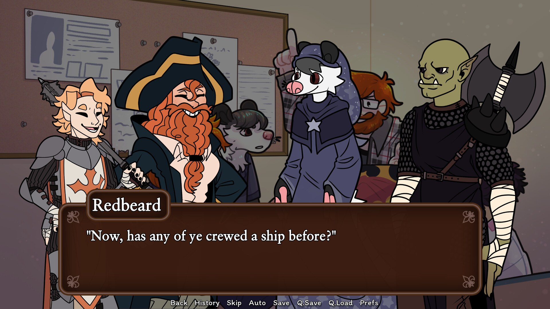 主角與另一位男性角色在戶外長椅上交談