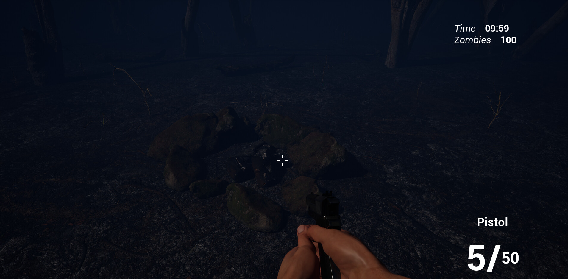 遊戲場景,一個被殭屍入侵的木屋