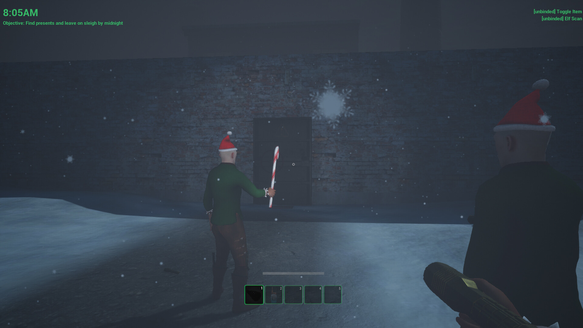 SANTA 遊戲中陰森的場景