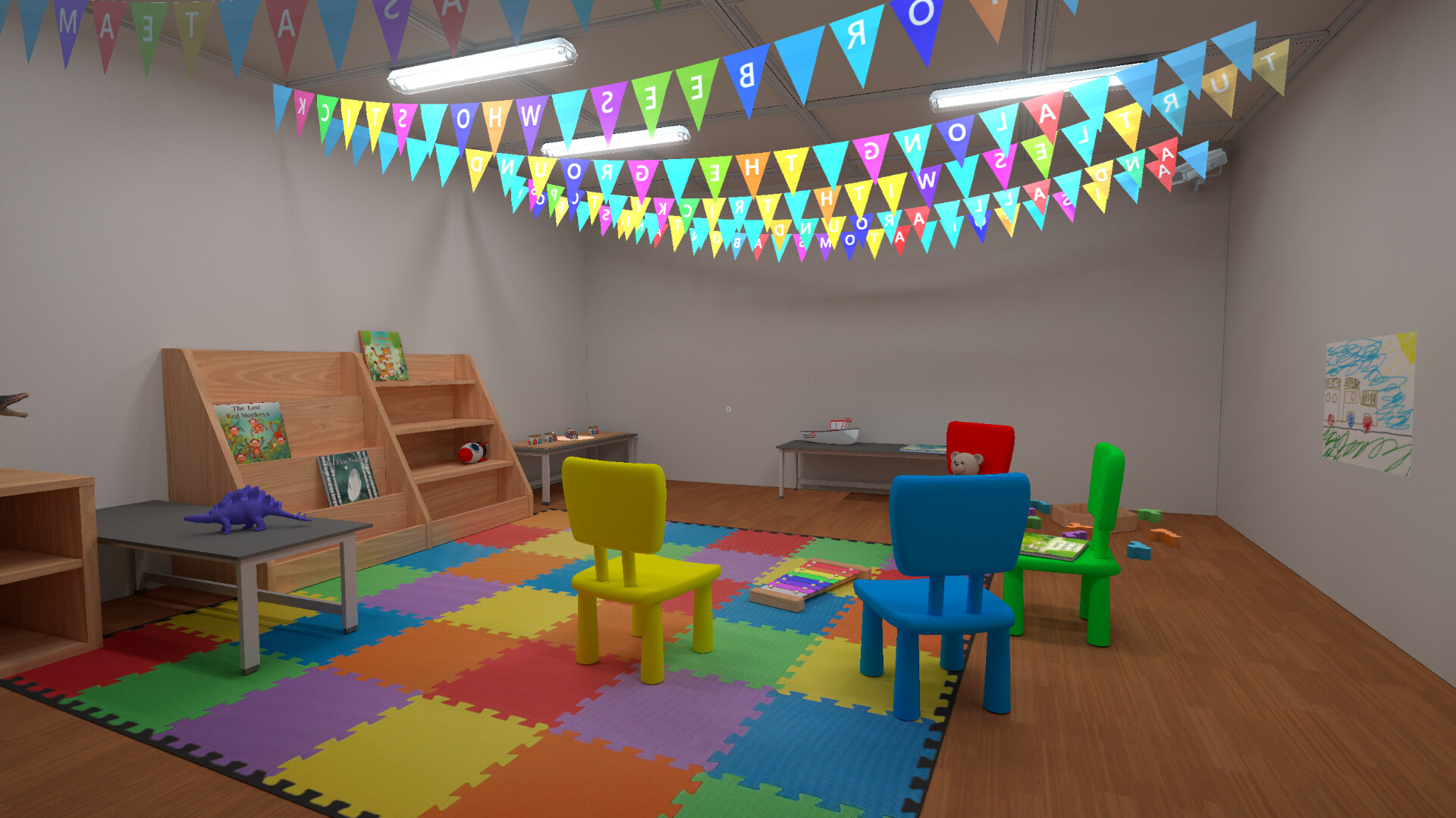 遊戲中需要仔細觀察才能找到解謎線索的場景。