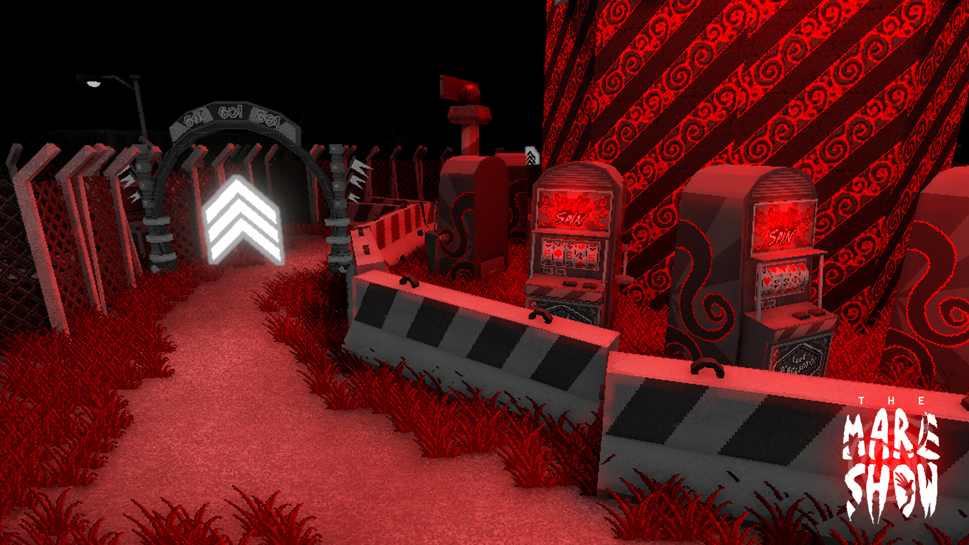 遊戲中一個充滿神秘符號的房間