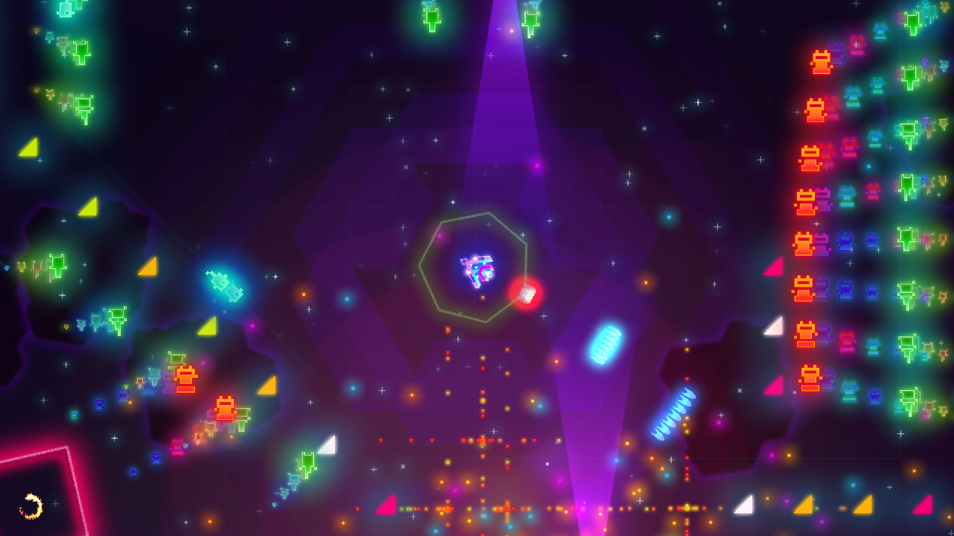 像素風格的遊戲畫面