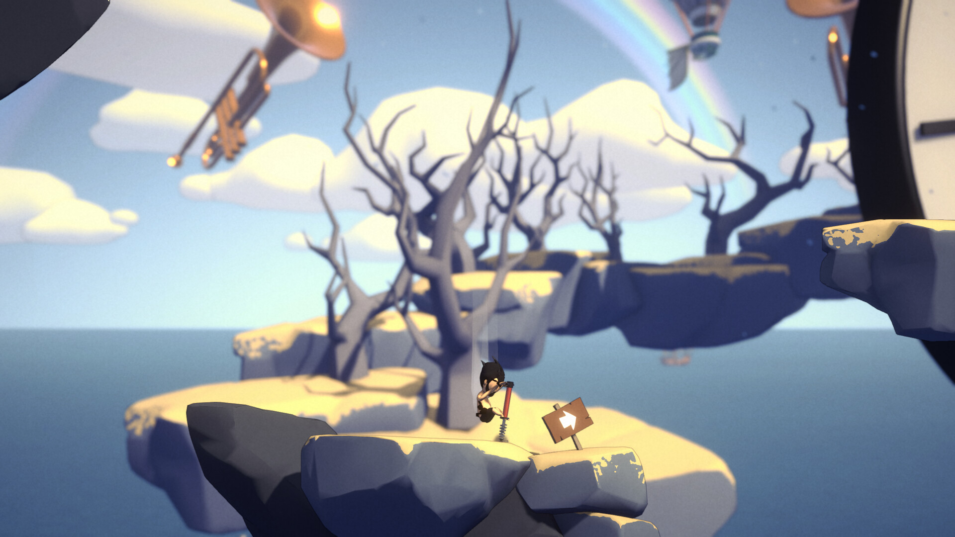 《堅持下去》遊戲中的擺盪平台