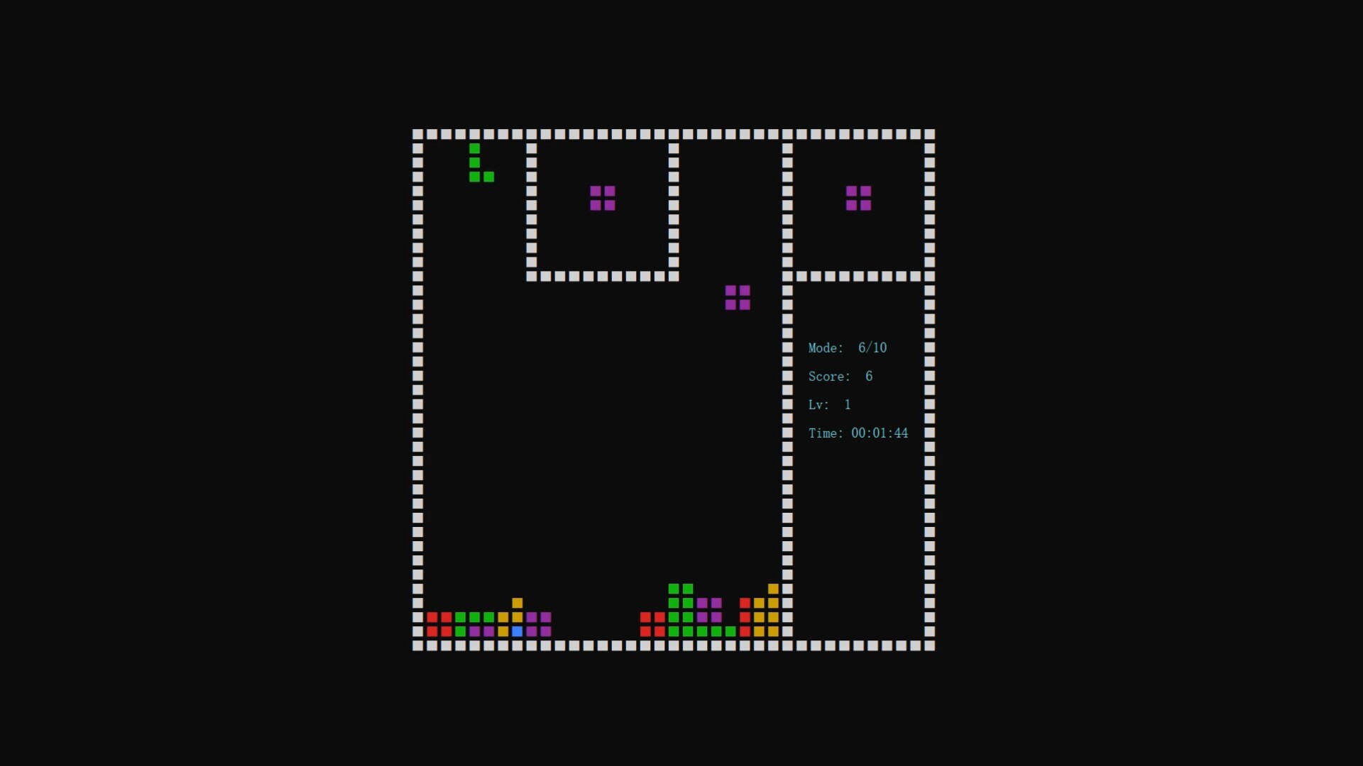 方塊II遊戲畫面，呈現多彩的方塊與簡潔的介面