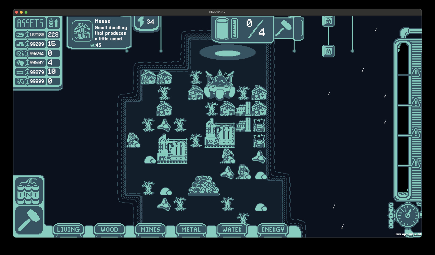 洪水龐克遊戲中工業設施的特寫畫面