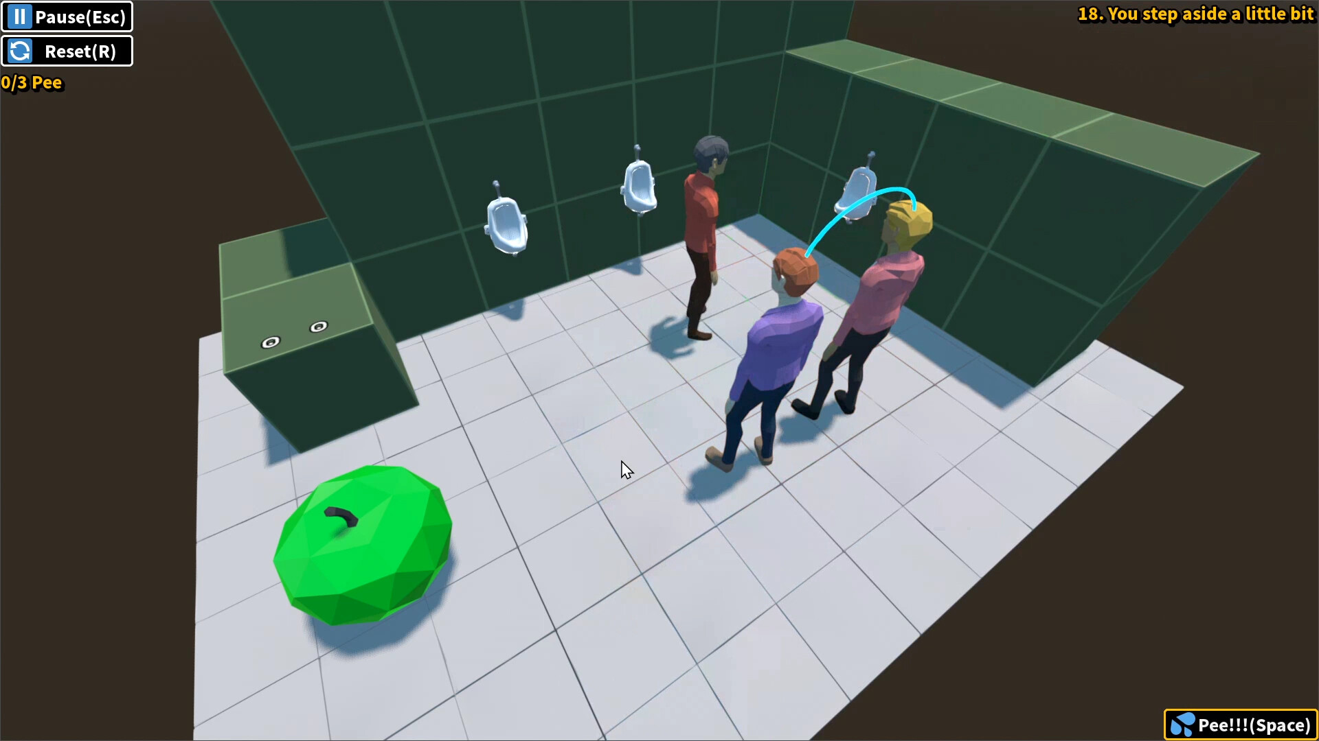 充滿風格化的遊戲場景