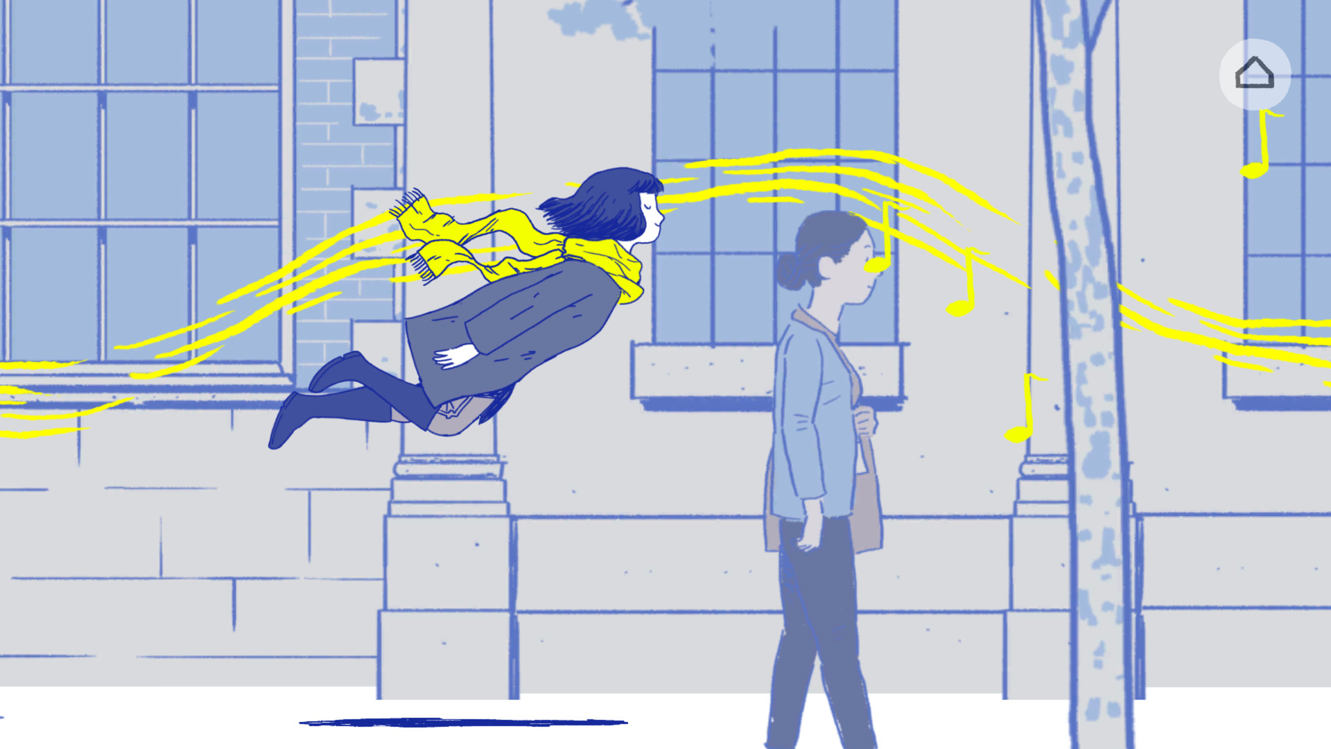 Florence 遊戲中爭吵時的對話拼圖畫面