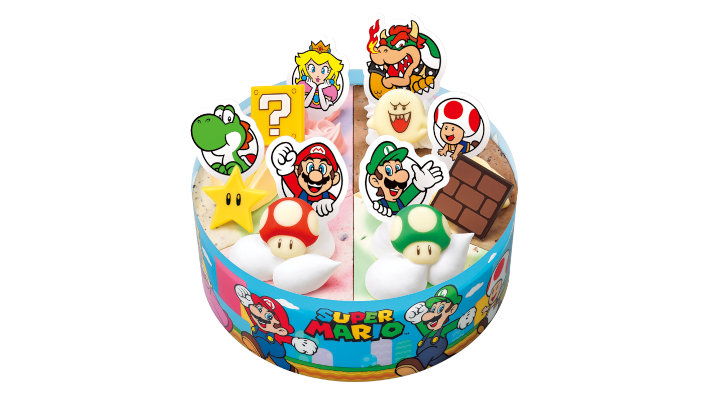 更新角色陣容的6色調色盤冰淇淋蛋糕