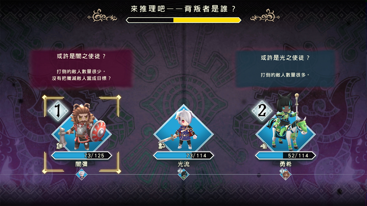 「光」要推理出背叛者並進行投票