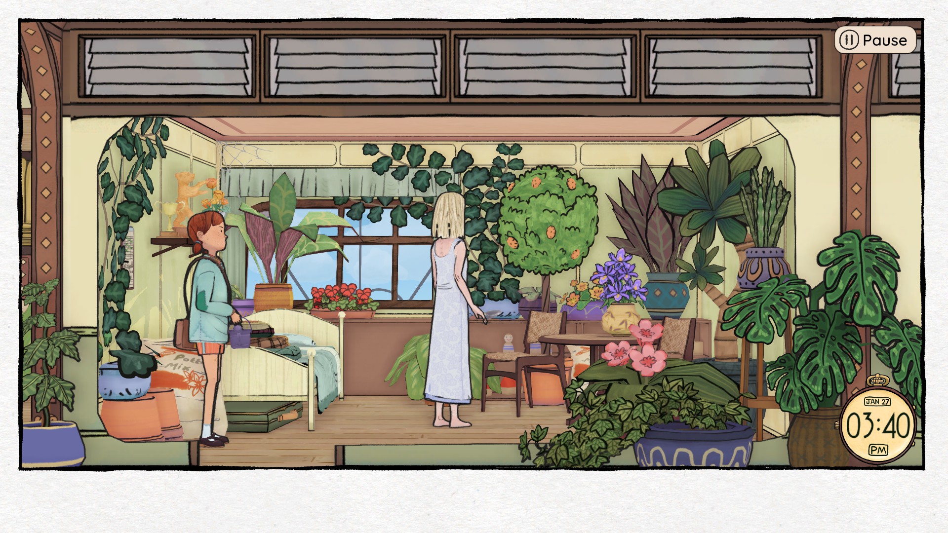 奇異的航程 (Wayward Strand) 遊戲中的角色互動