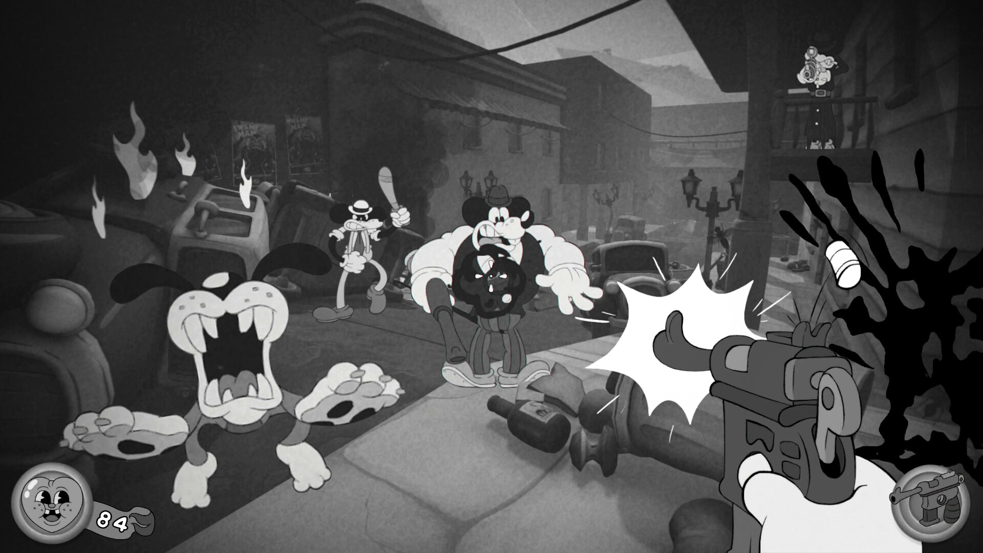 遊戲中的武器展示