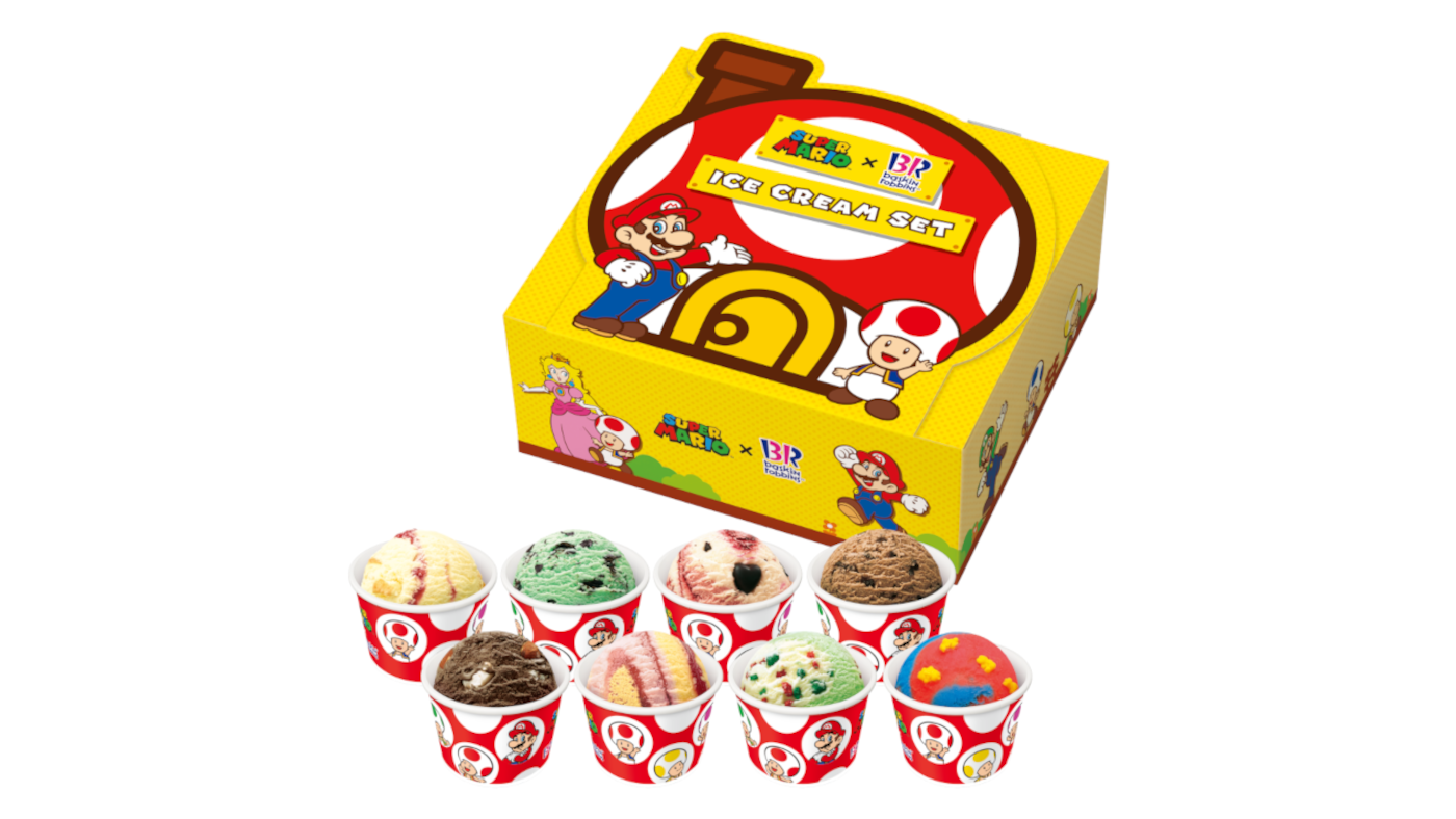 以奇諾比奧之家為主題的外帶冰淇淋組