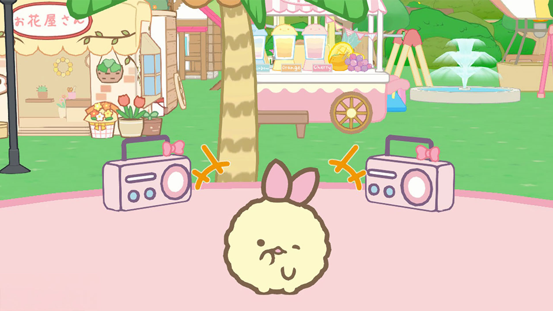 角落小夥伴在島上享受各種活動，顯得非常開心