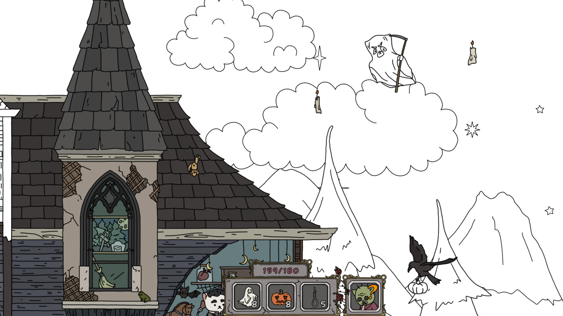 遊戲充滿了可愛的貓咪與幽靈