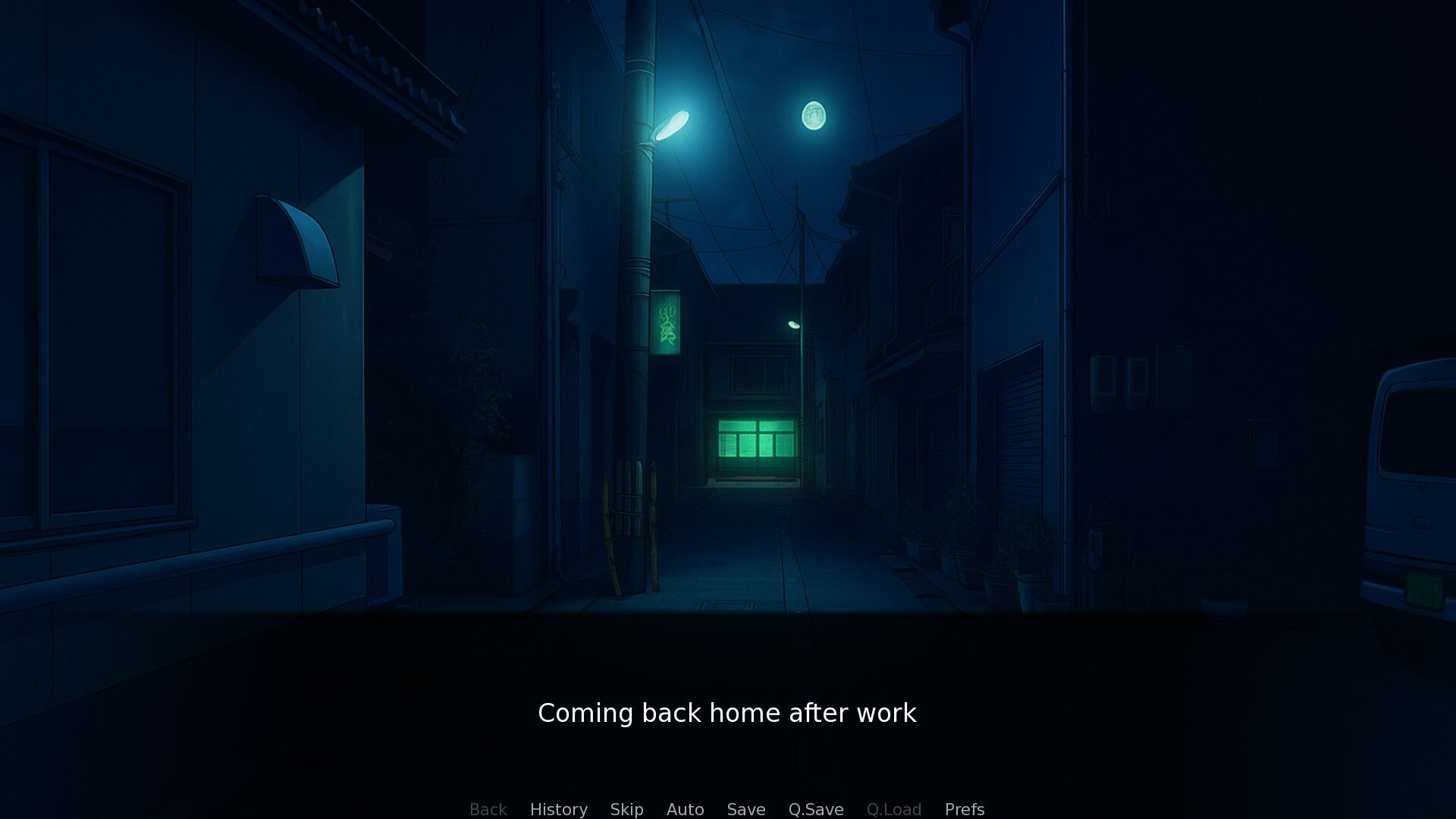 遊戲中的一個場景，呈現寧靜的日常生活感