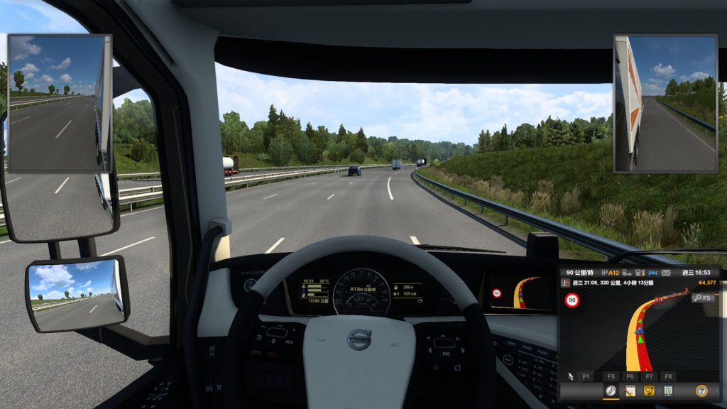 遊戲提供多種駕駛視角,以駕駛艙第一人稱視角最具沉浸感