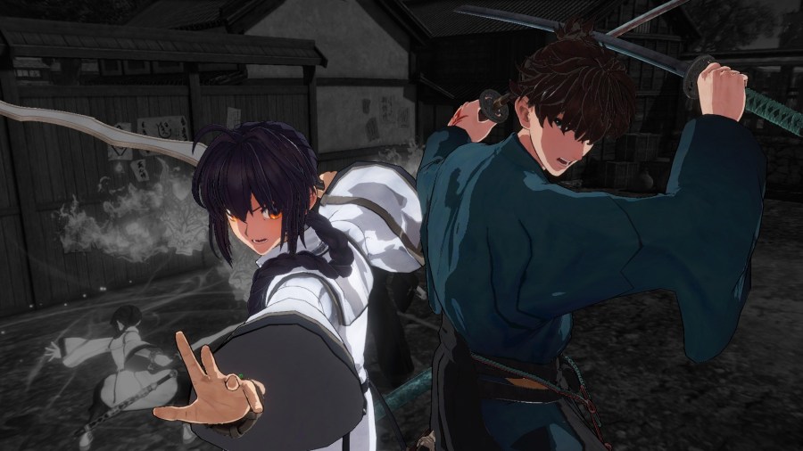 伊織與 Saber 的合作招式演出華麗