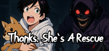 遊戲的主視覺圖,展示了卡通風格的角色和緊張的氛圍