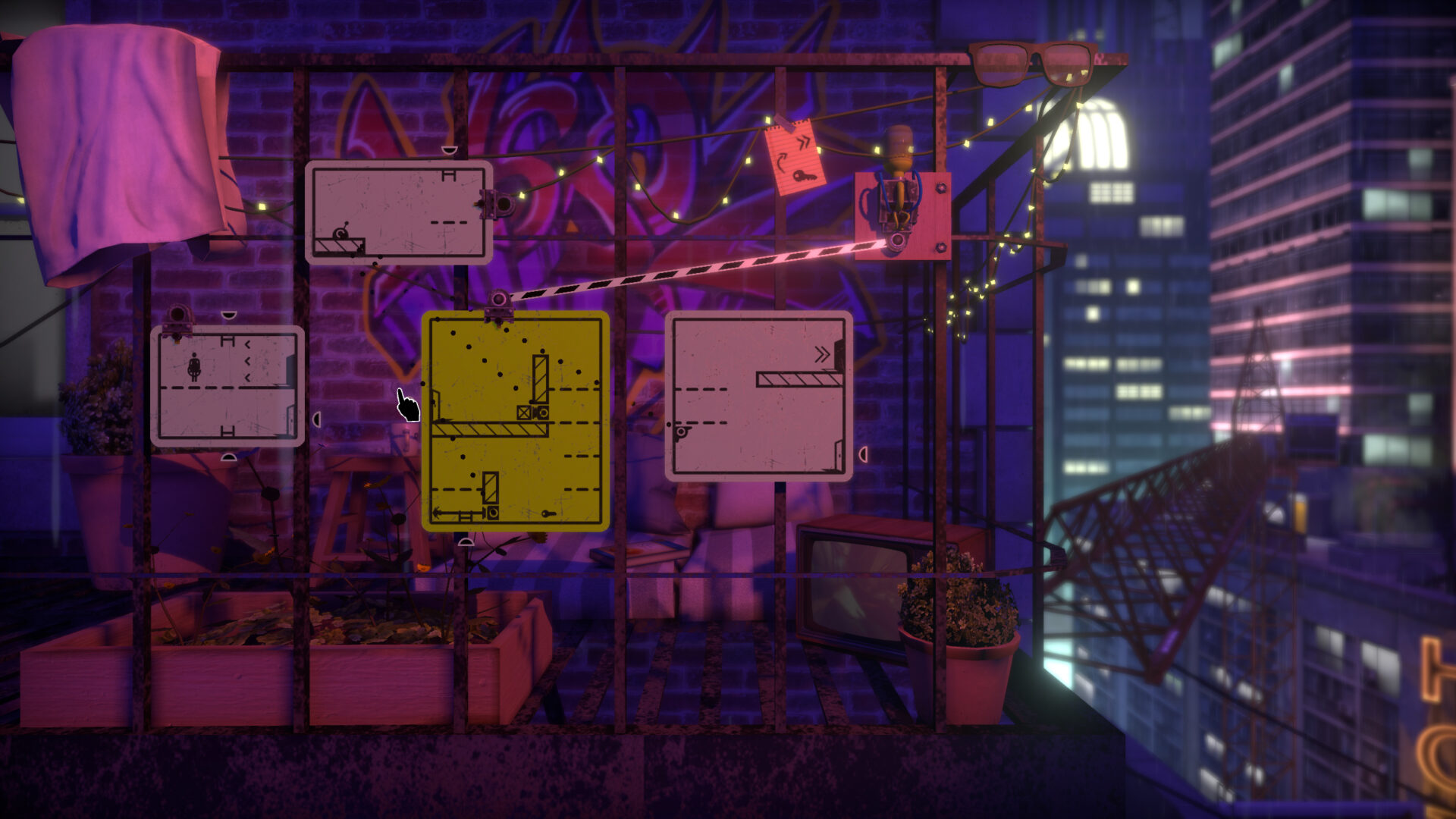 玩家需要重新排列標誌來創造通路