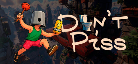 遊戲的主視覺圖，展示了主角在一個超現實的城市景觀中向上攀爬。