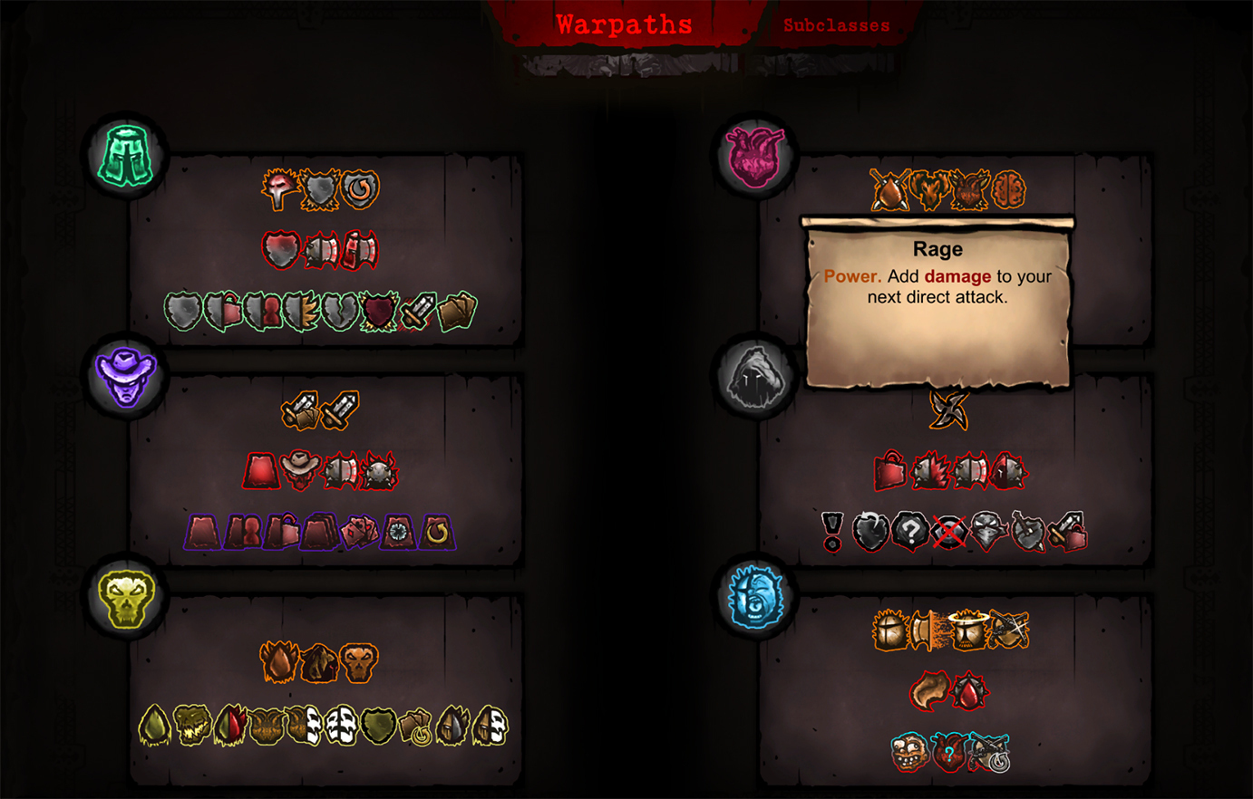 遊戲內的《戰爭之書》收錄了所有升級與子職業的詳細資訊。