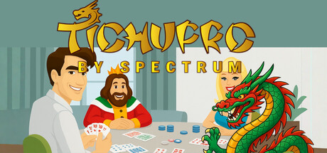 Tichupro by Spectrum 的主視覺圖，展示了遊戲的四張特殊牌。