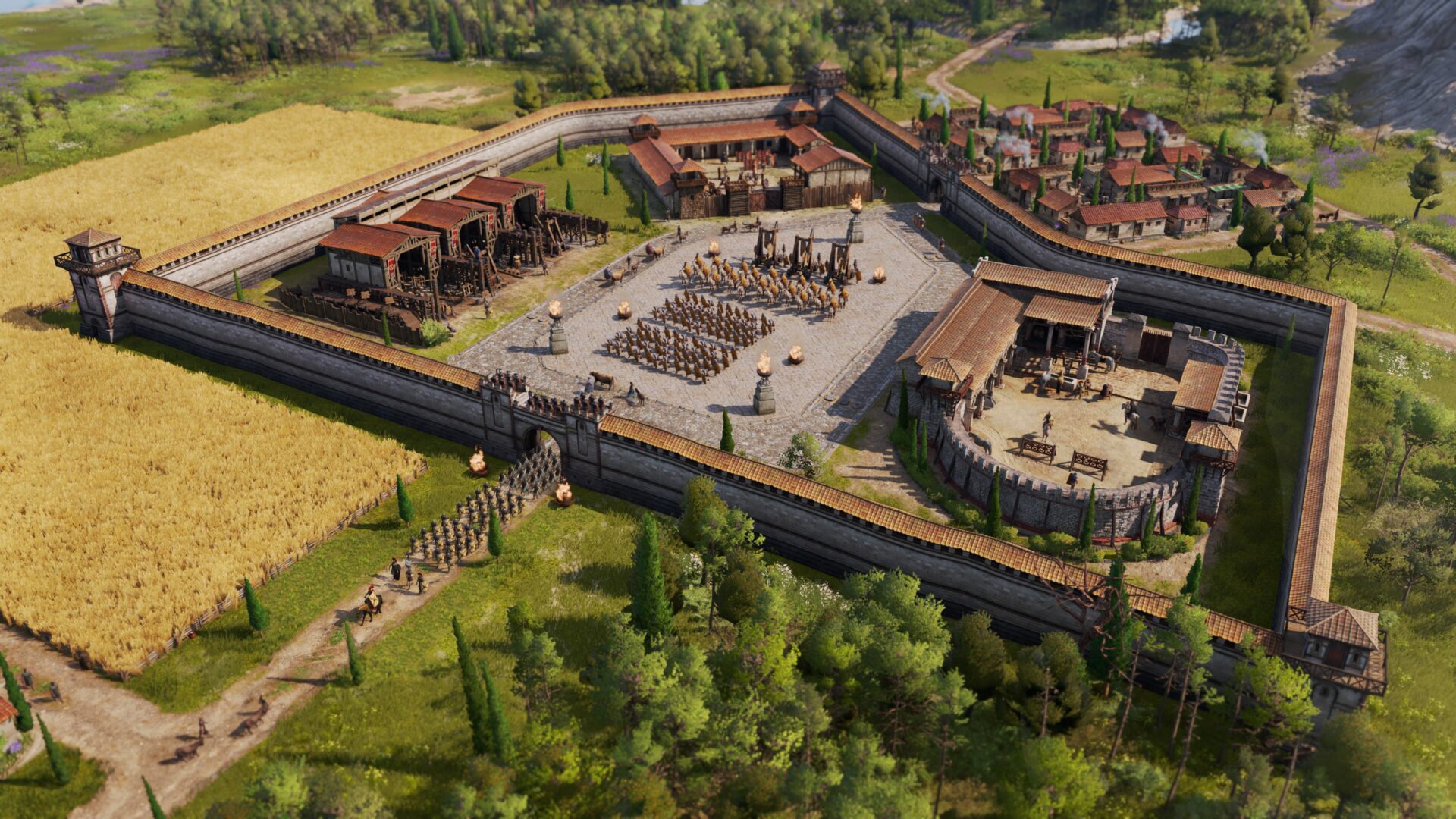 遊戲中的鄉村田園風光