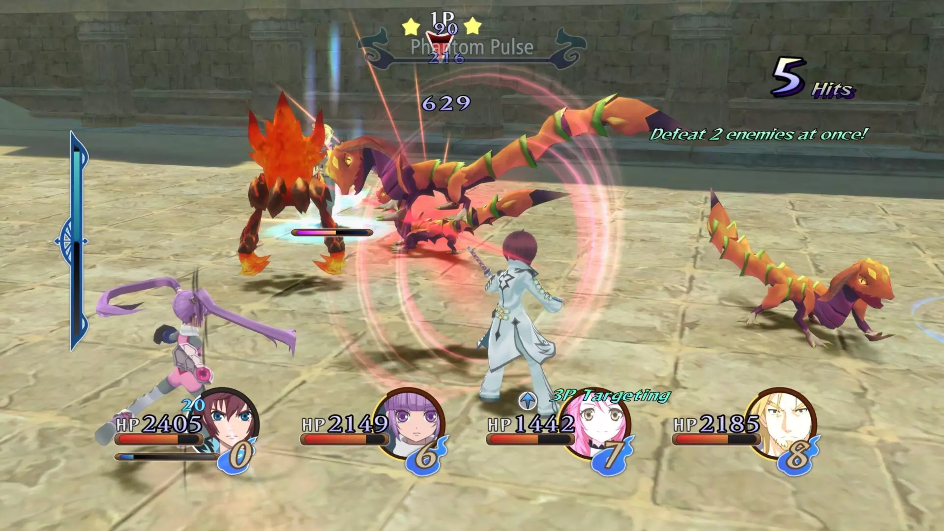 美德傳奇 f Remastered 戰鬥畫面