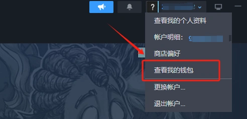 Steam帳戶詳細資料頁面