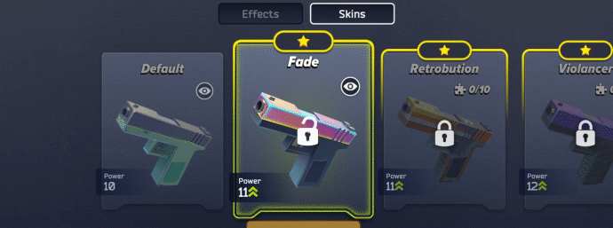 玩家可以為武器解鎖和更換獨特的皮膚。