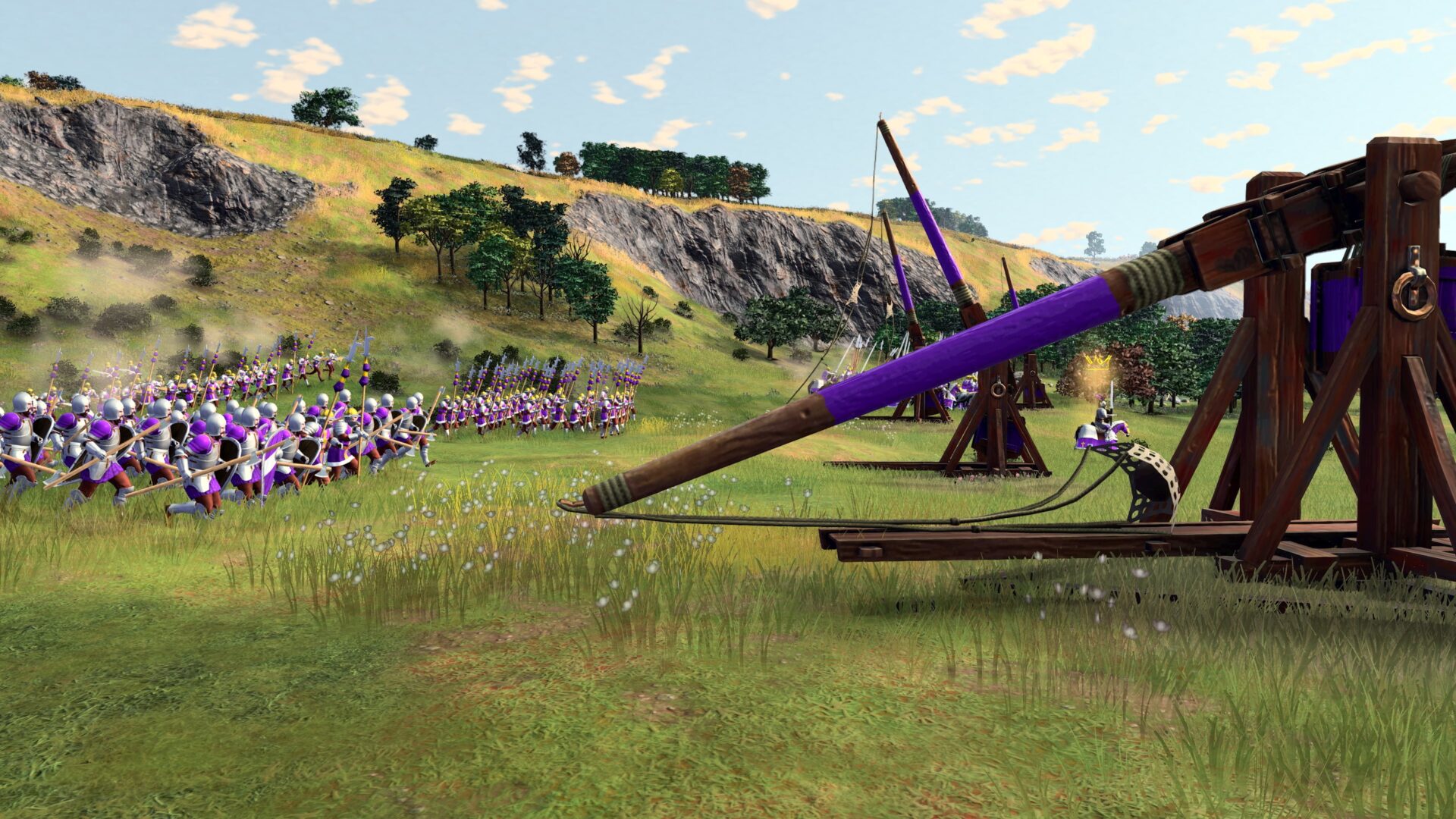 蒙古文明的騎兵部隊在草原上集結