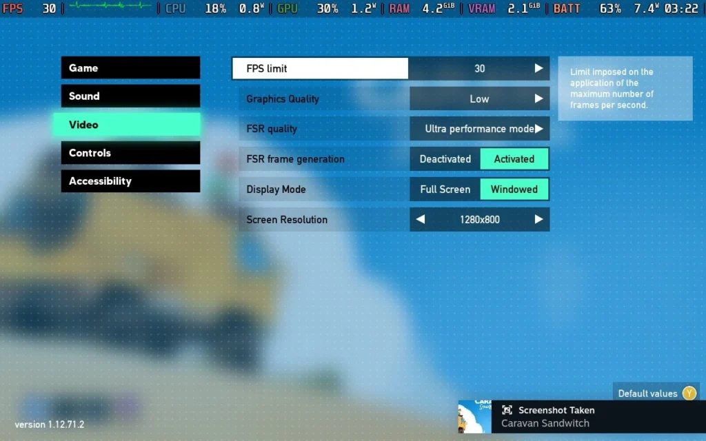 遊戲提供豐富的畫面設定選項
