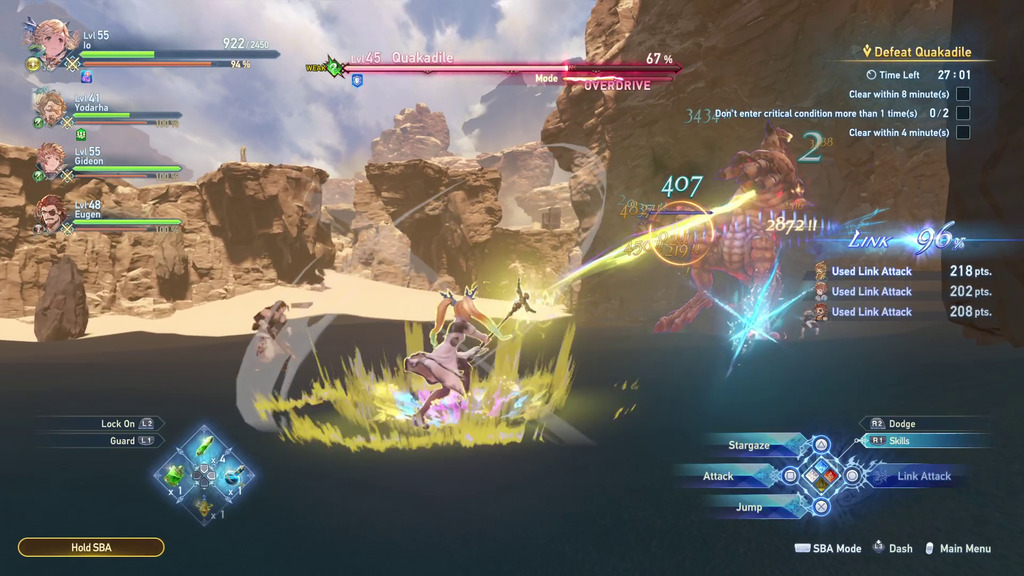 觸發連結攻擊，給予敵人致命一擊